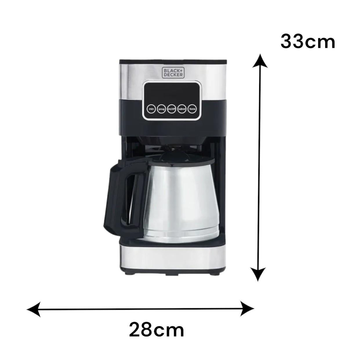Miniatura Cafeteira Programável Cm350G Black&Decker Preto E Inox 127V