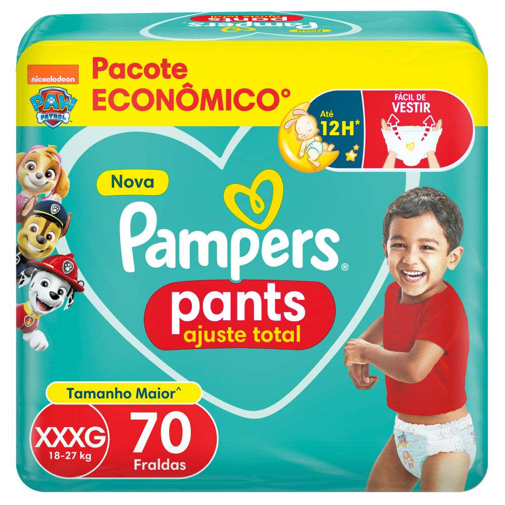 Fralda Pampers Pants Max Xxxg 70 Unidades