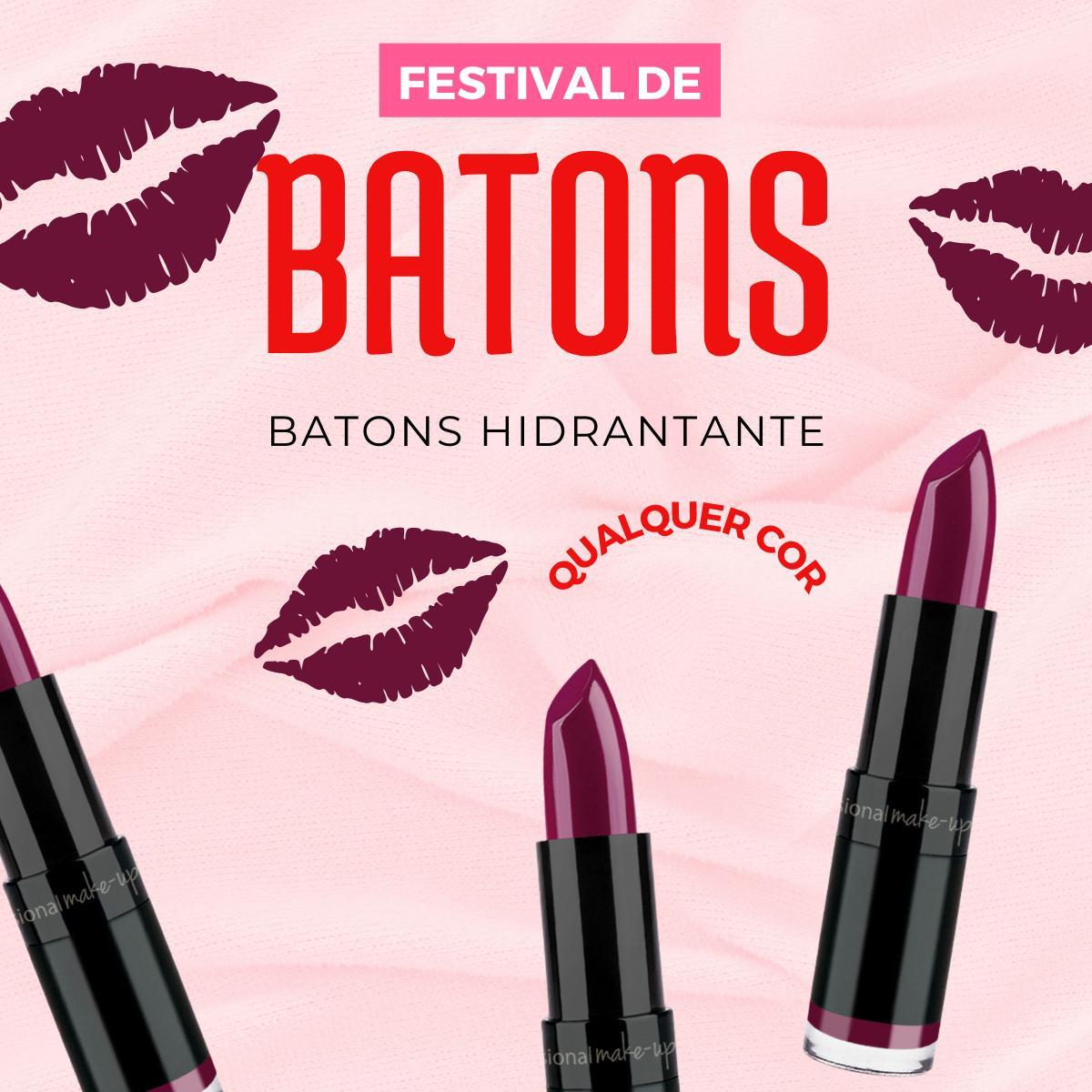 Miniatura Batom Cor Vinho Tinto Hidratante Labial Cores Marcantes Up