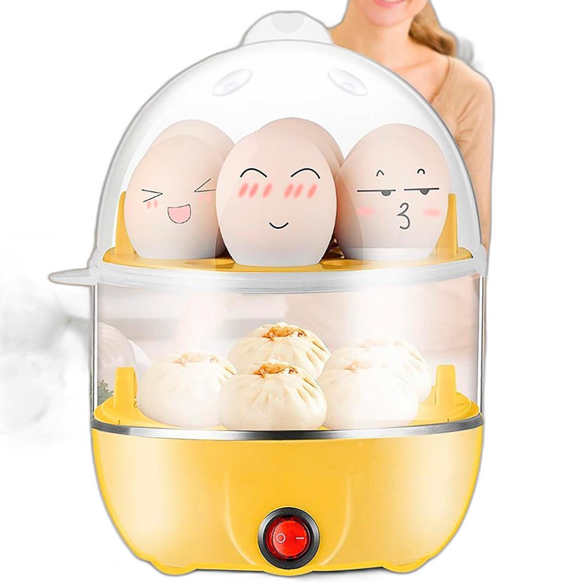 Cozedor Elétrico Para Ovos E Legumes Vapor Saudável