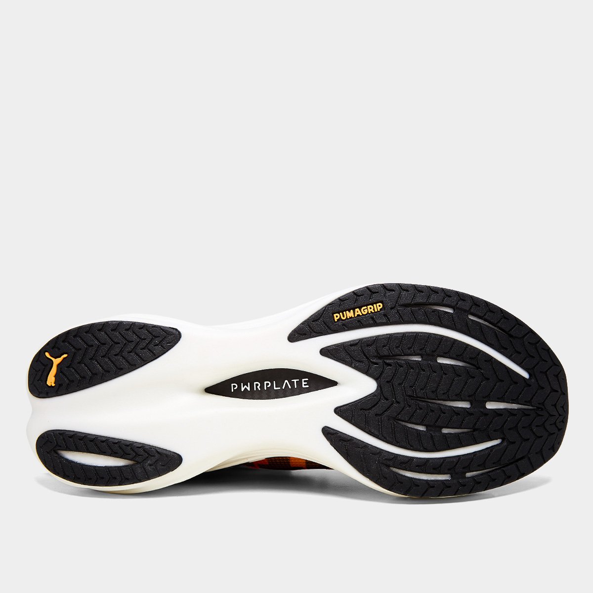 Miniatura Tênis Puma Deviate Nitro 3 Fade WNS Feminino Laranja+Preto - 35