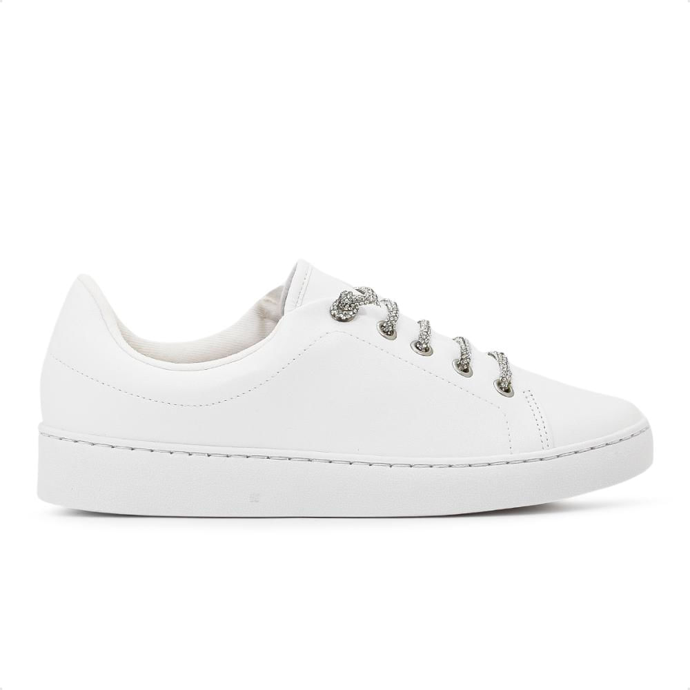Miniatura Tênis Vizzano Casual Strass Feminino Branco - 34