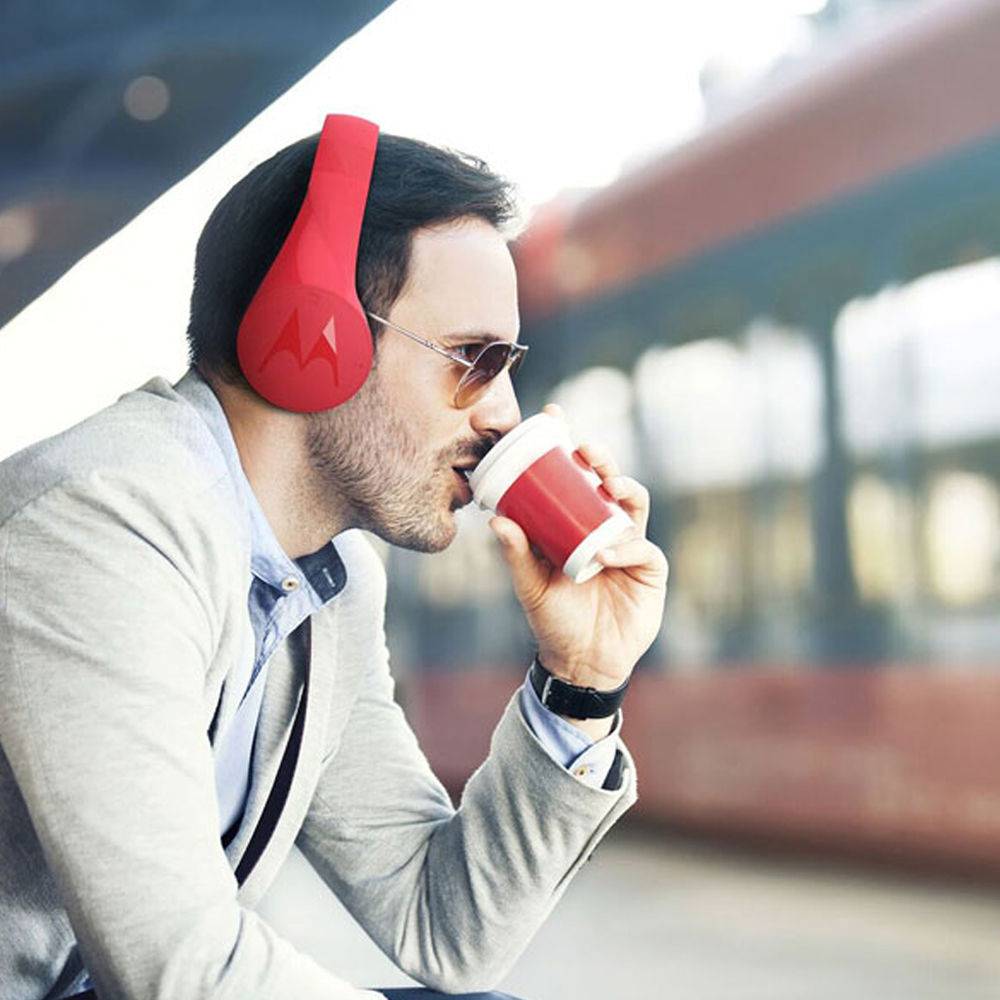 Miniatura Fone de Ouvido Bluetooth Motorola Pulse Escape Vermelho