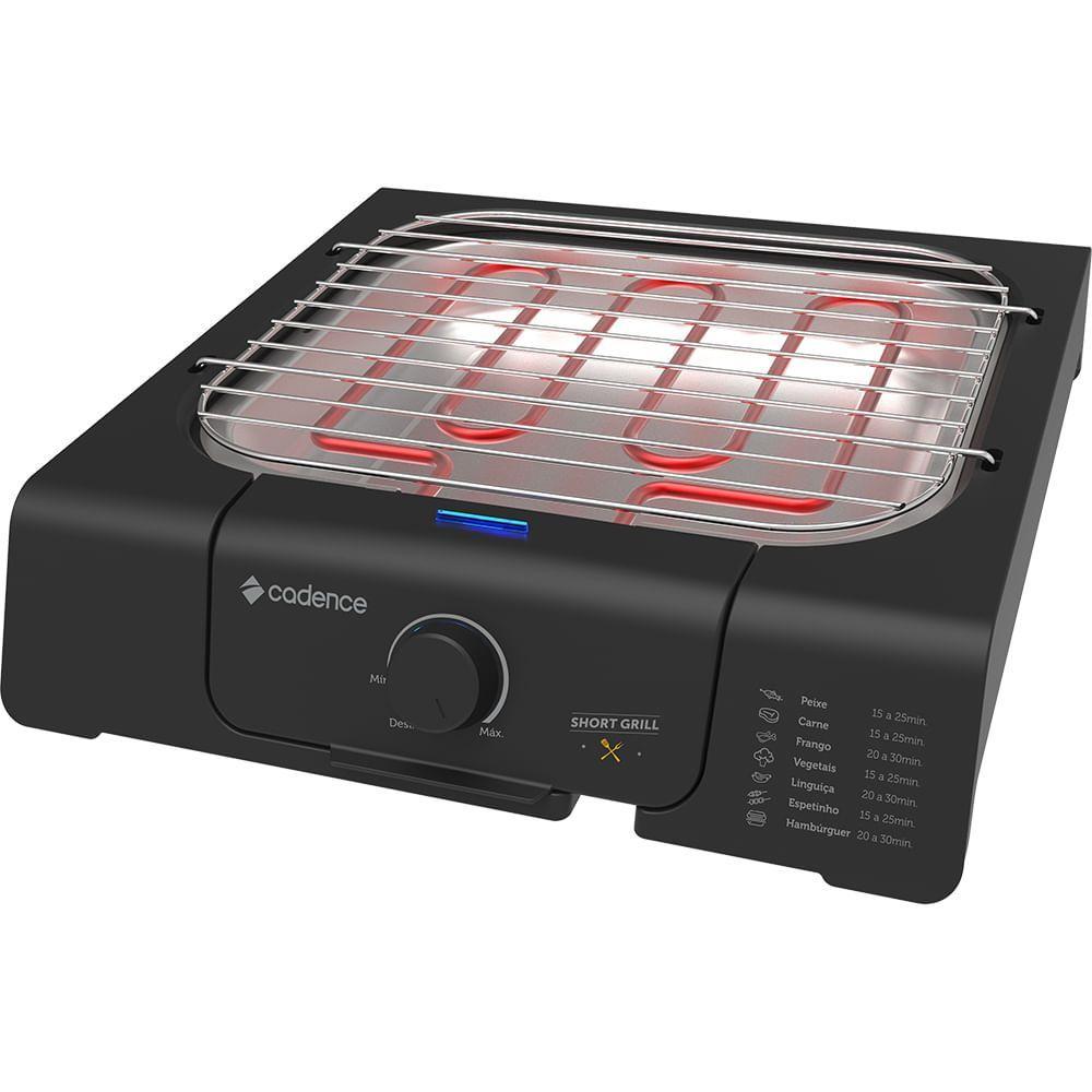 Miniatura Churrasqueira Elétrica Cadence Short Grill 220V