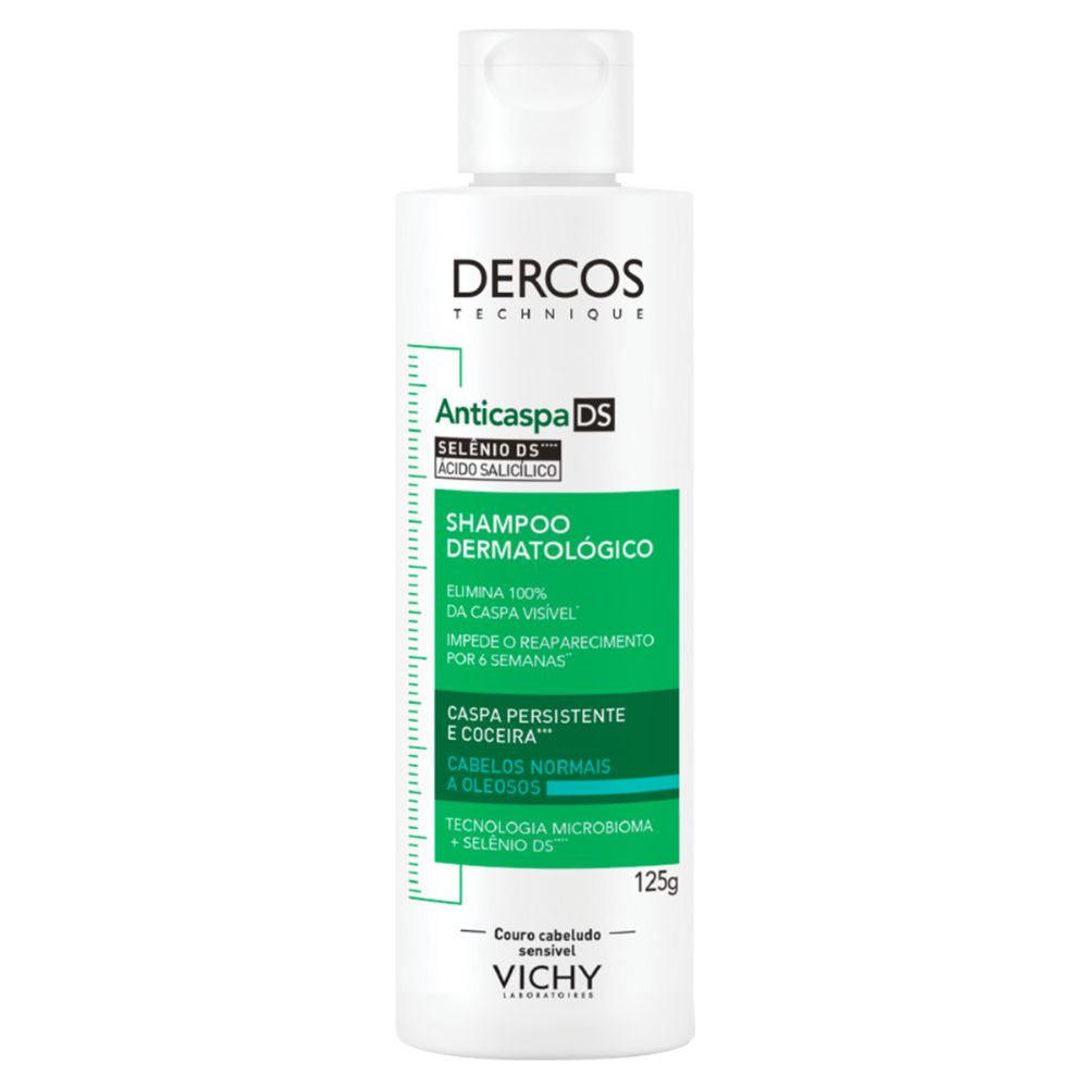 Miniatura Shampoo Anticaspa DS Vichy Dercos Cabelos Normais a Oleosos 125g