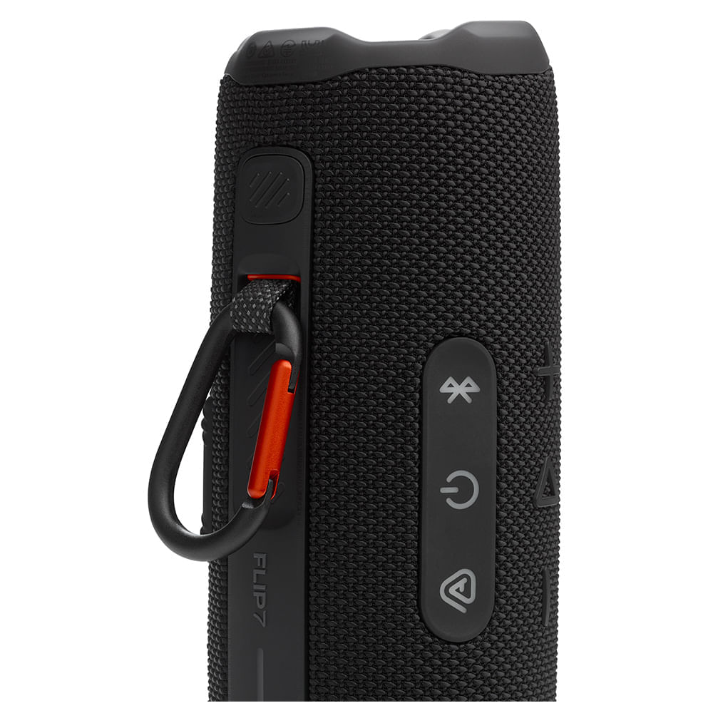 Caixa Bluetooth JBL Flip 7 à Prova d´Água Preto - JBLFLIP7BLKBR Bivolt