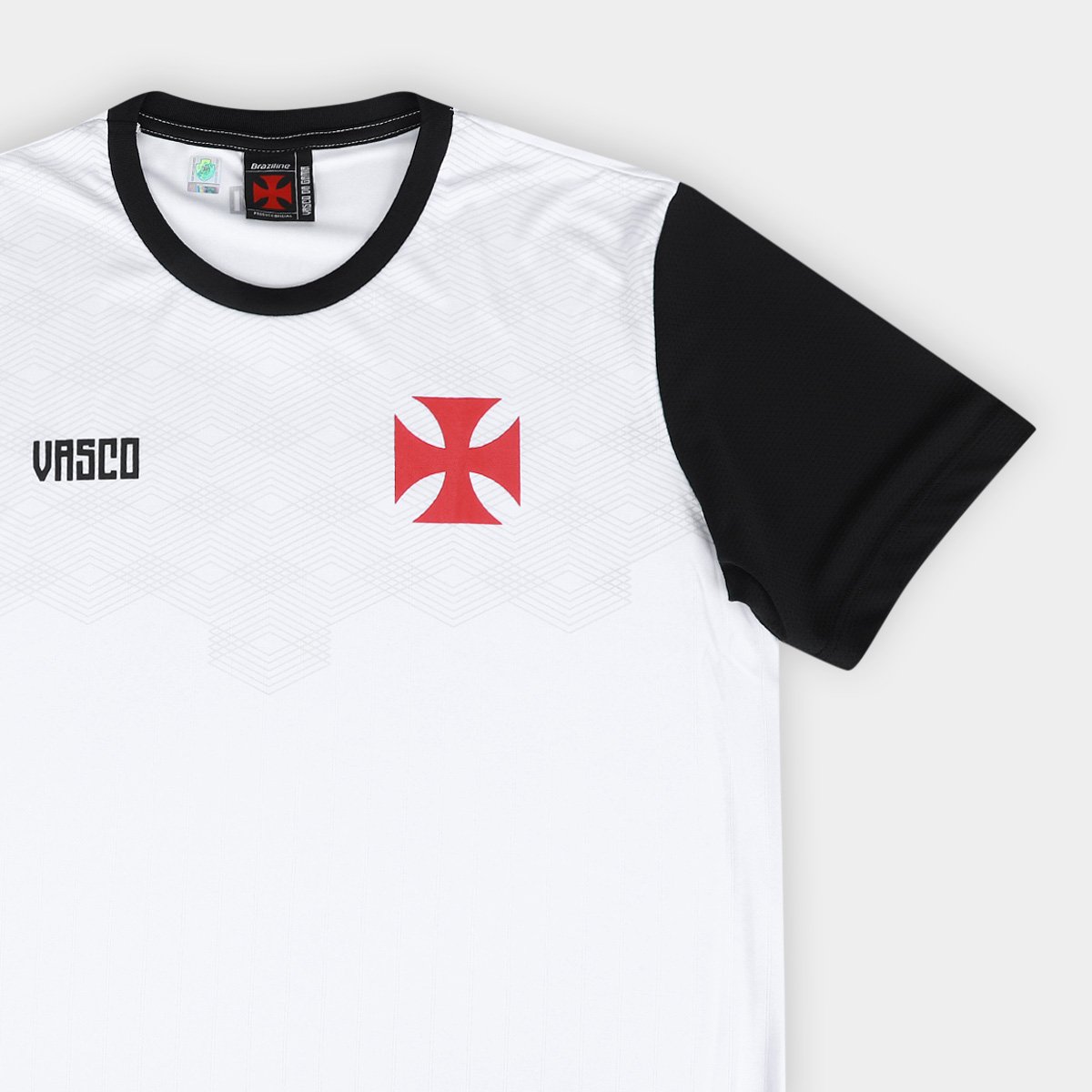 Camisa Vasco Braziline Masculina Branco - G