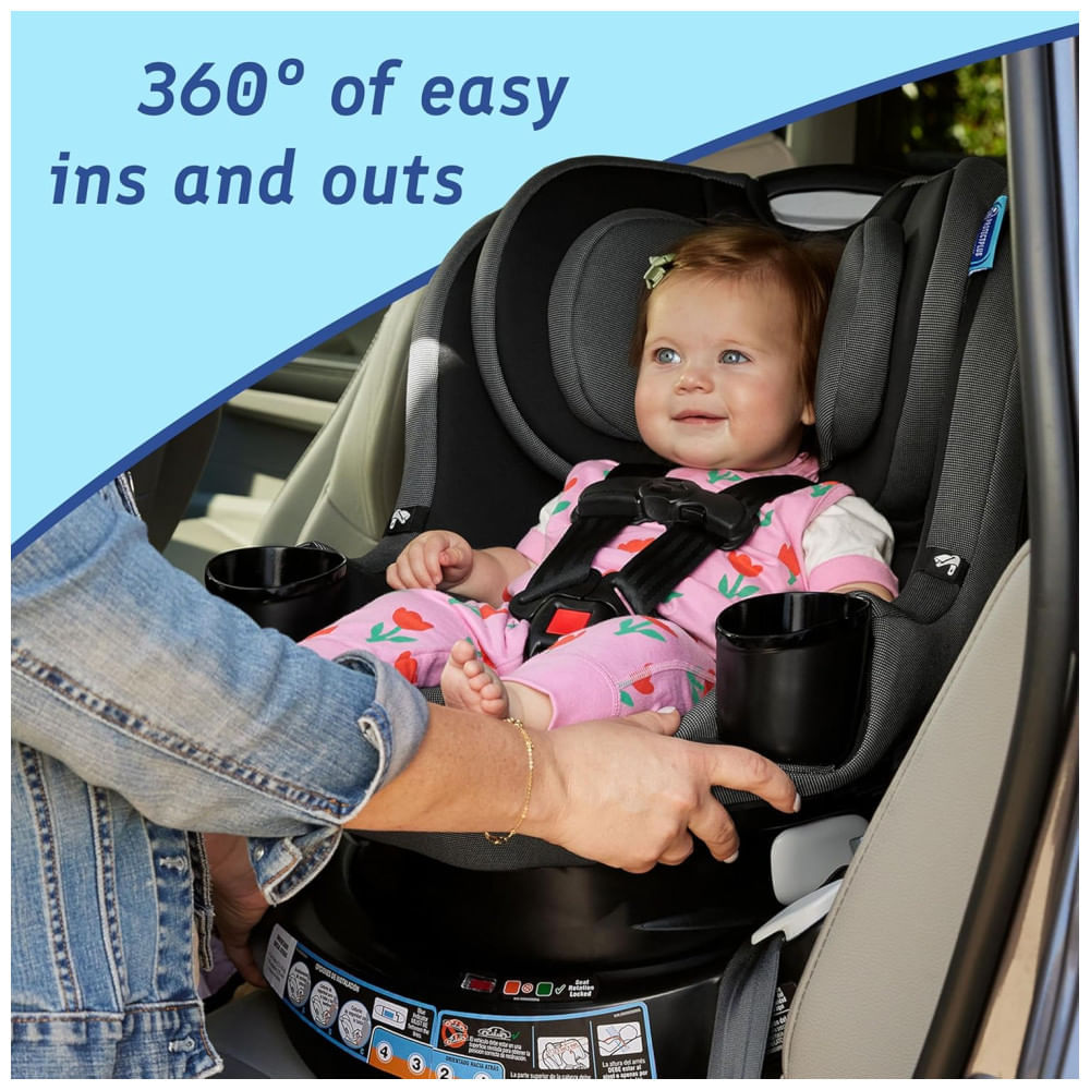 Cadeirinha de Carro Conversível Graco EasyTurn 360 2 em 1, Giratória 360 Graus, Design Slim - Solae