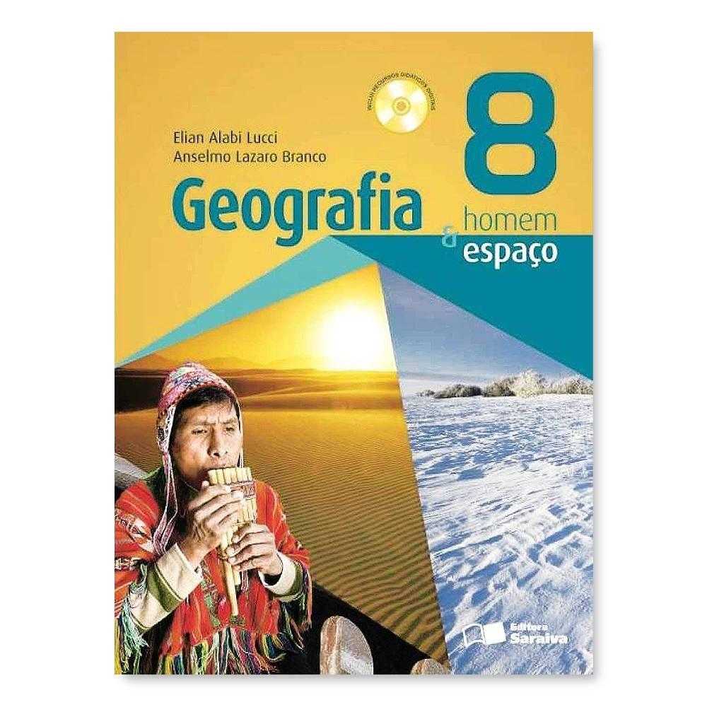 Miniatura Geografia Homem E Espaço 8º Ano - Editora Saraiva