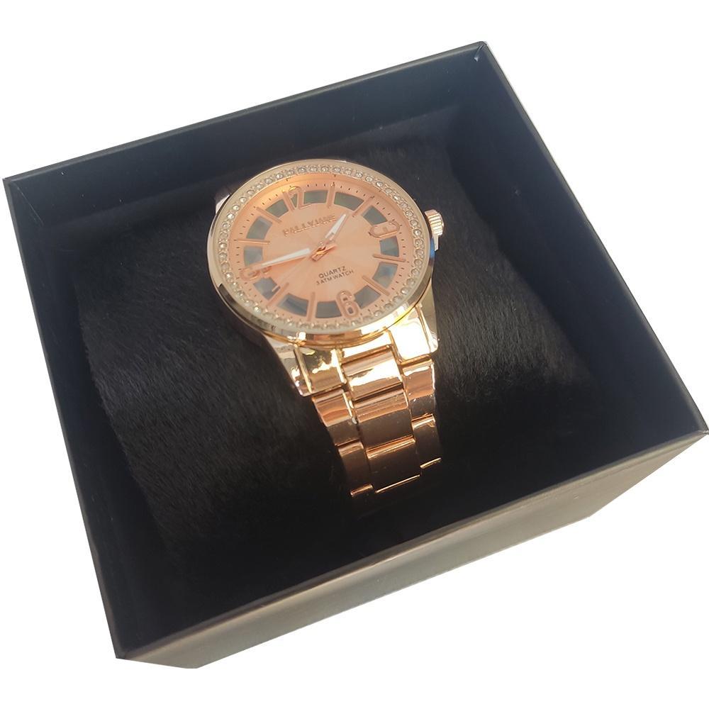 Miniatura Relogio Brilhante Tiktok Leve Moderno Rosê Aço Inoxidável