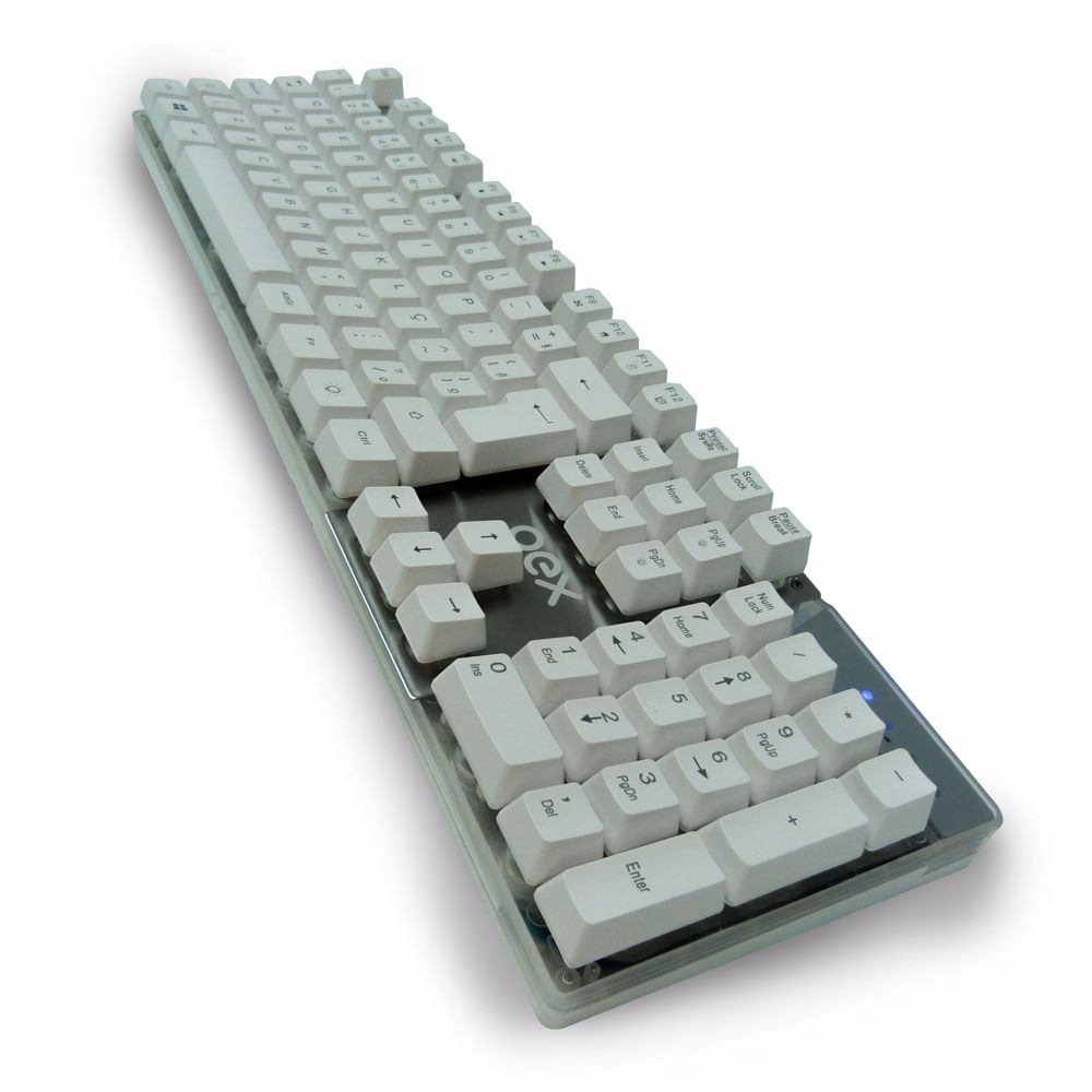 Miniatura Teclado Gamer Prismatic Rgb Semi Mecânico Oex Tc205