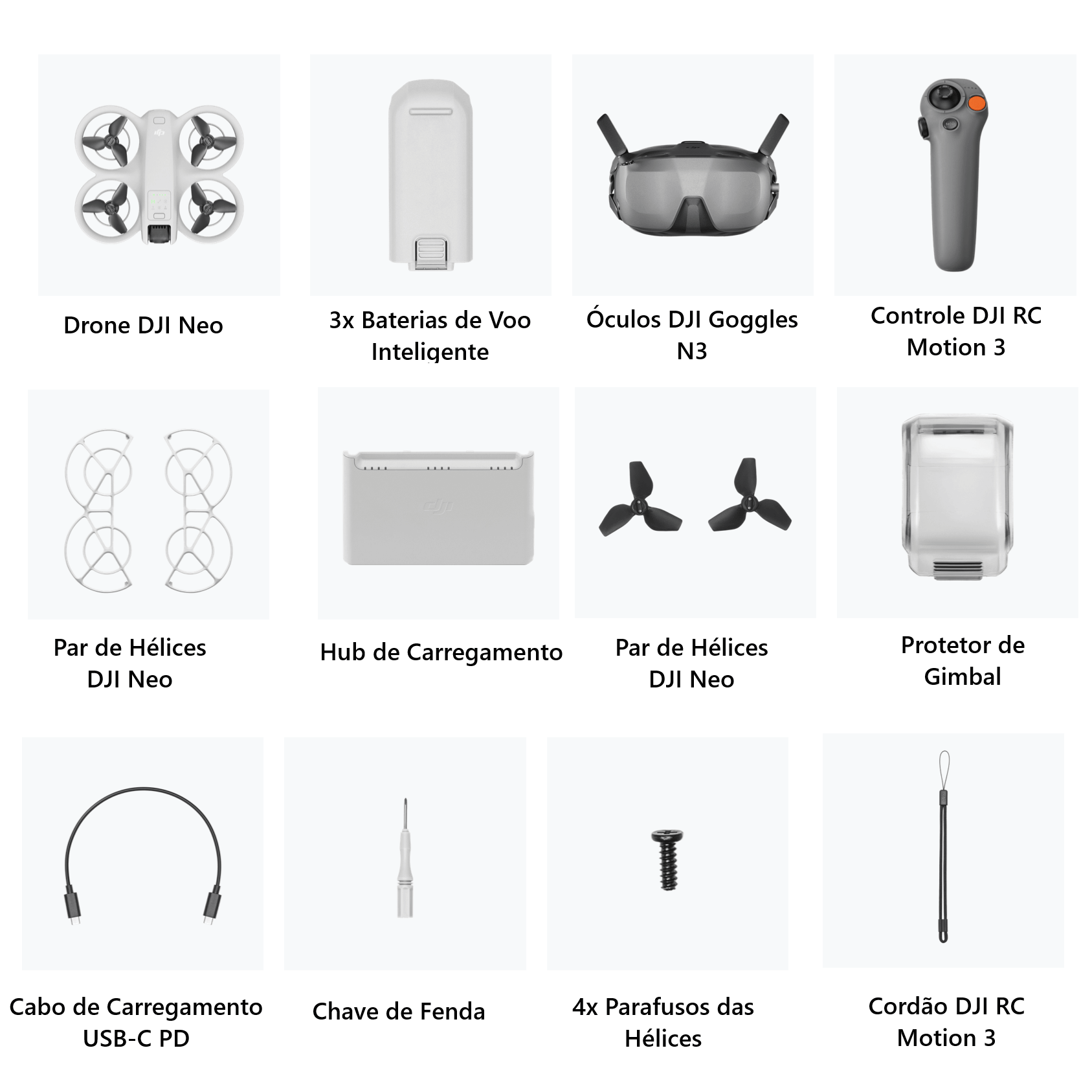 Drone DJI Neo Motion Fly More Combo (DJI Motion 3 e DJI Goggles N3)