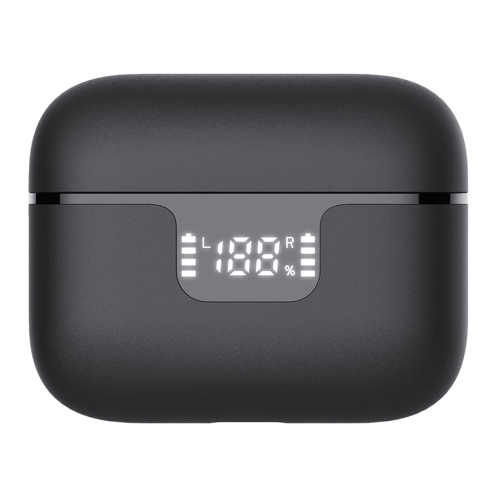 Miniatura Fone de Ouvido Geonav TWS HarmonyWave Intra-auricular com Cancelamento Ativo de Ruído Preto - AER15