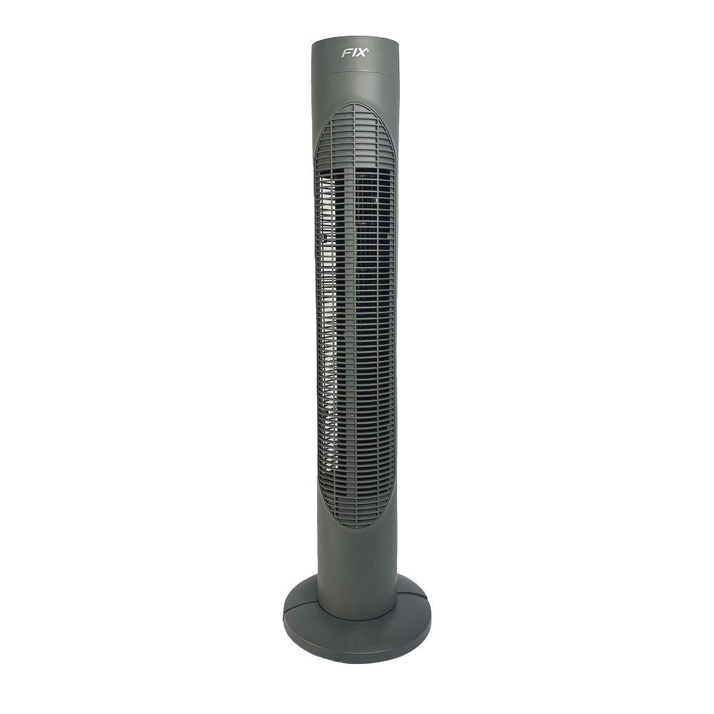 Miniatura Ventilador Preto Torre 03 Velocidades 220V Potência De 55W