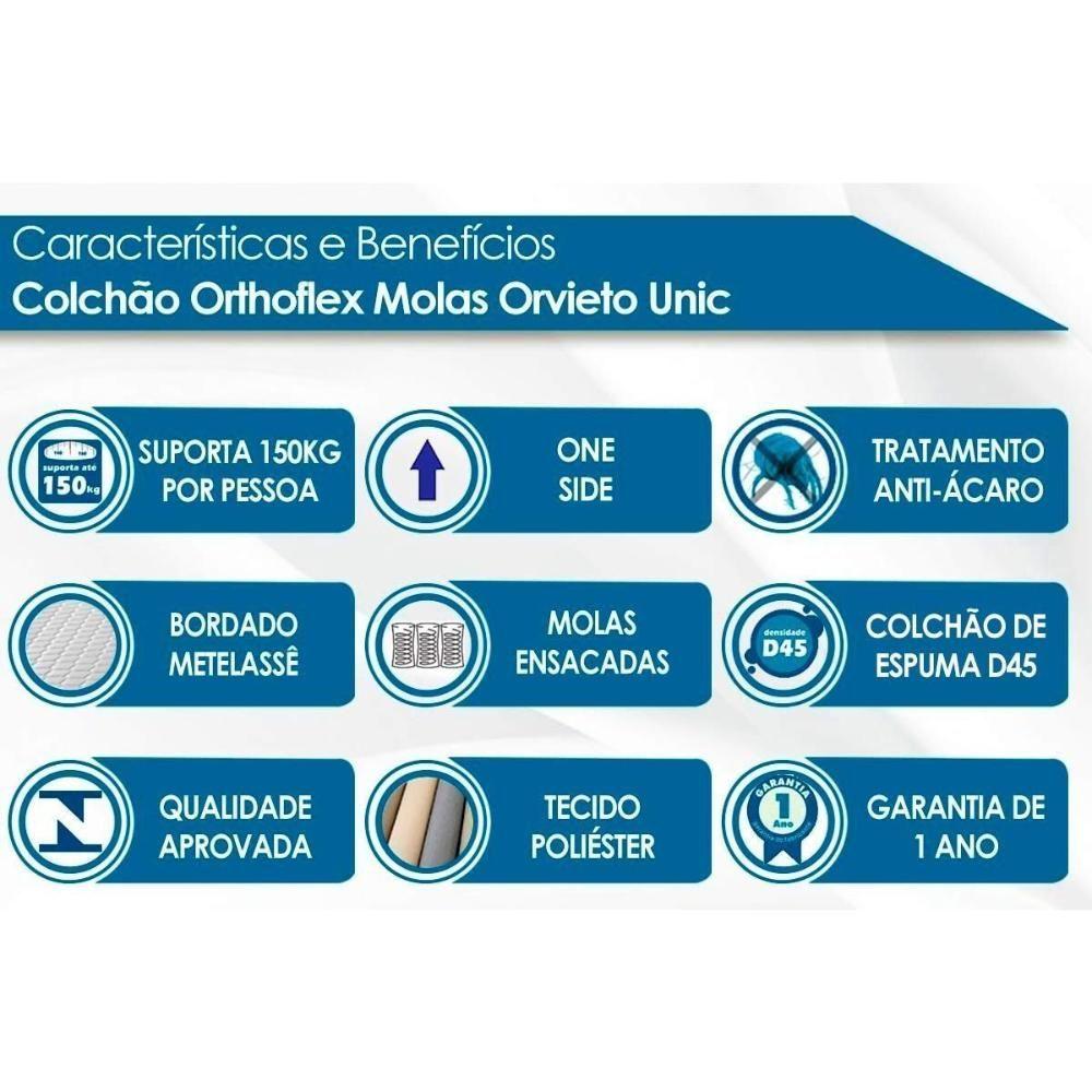 Miniatura Colchão Queen Molas Ensacadas Masterpocket Orvieto New Euro Pillow (158X198X26) - Orthoflex