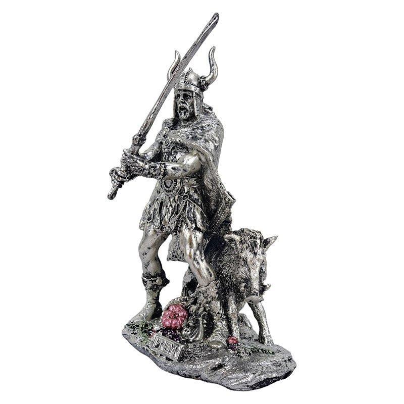 Miniatura Estátua De Freyr Deus Nórdico Da Prosperidade Fertilidade
