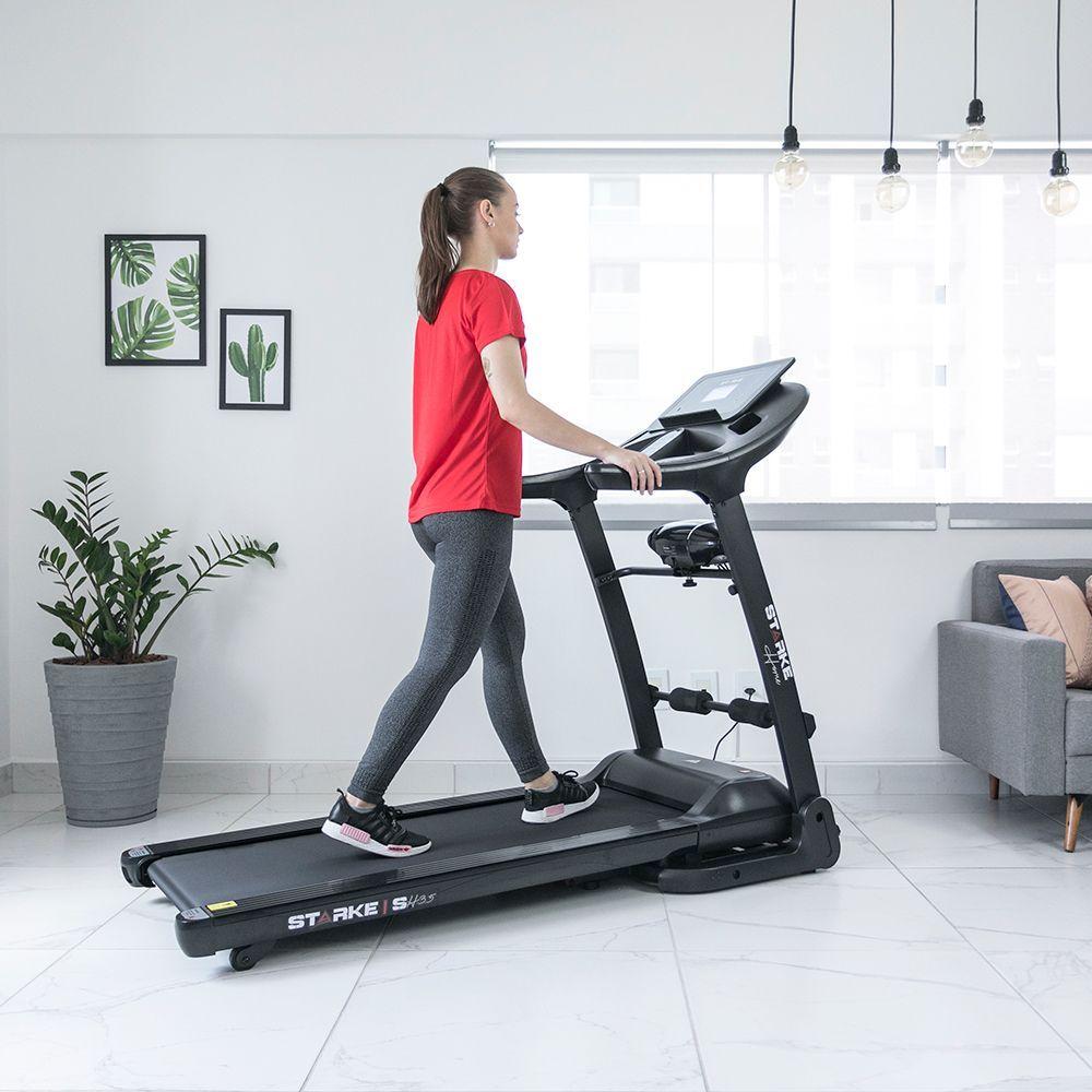 Esteira Ergométrica Starke Home Sh 3.5 C/ Massageador E Inclinação Motor Dc 3hp Até 14km/h 220v