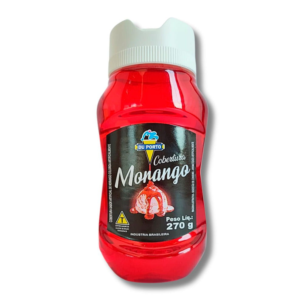 Miniatura Cobertura de Morango Du Porto para Sorvete 270g