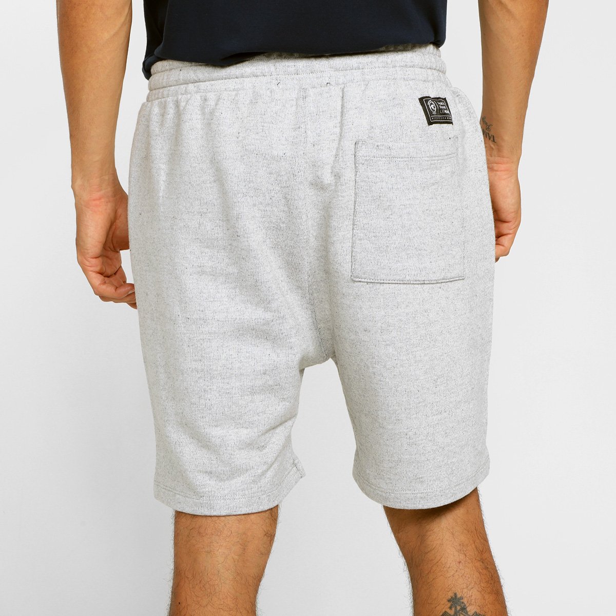 Miniatura Bermuda Moletom WSL Small Logo Masculina Mescla - EGG