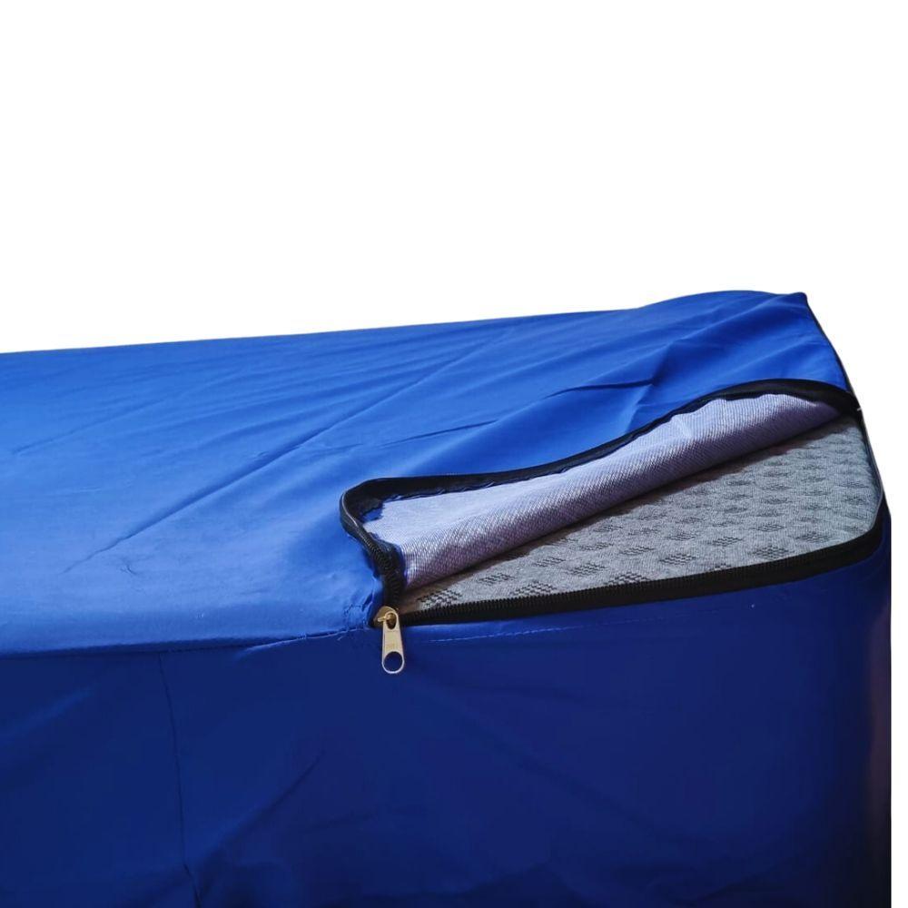 Miniatura Protetor Colchão Impermeavel Hospitalar Com Ziper Azul Solteiro