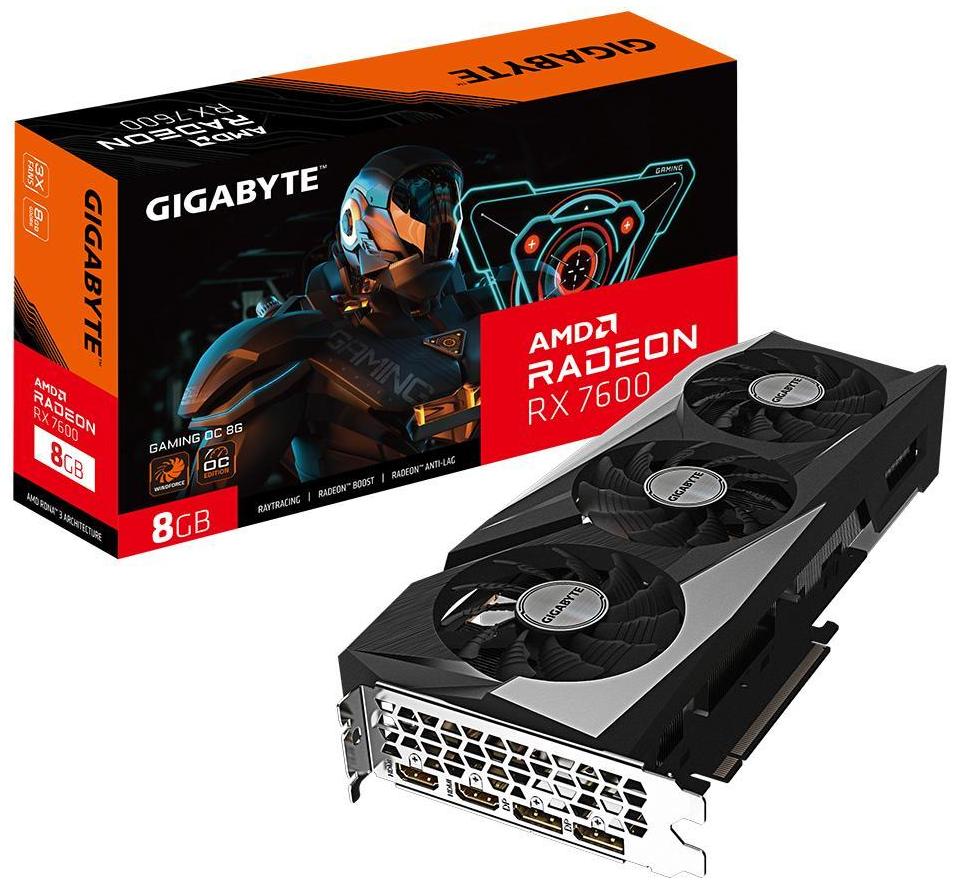 Miniatura Placa de Vídeo Gigabyte RX 7600 Gaming OC 8GB GDDR6