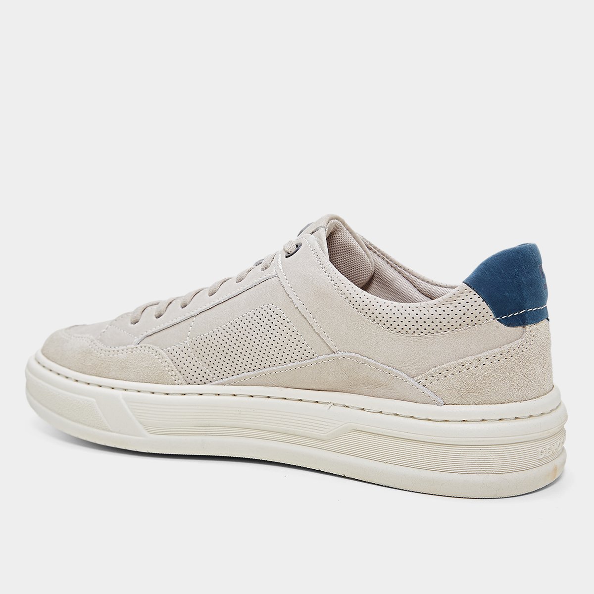 Miniatura Tênis Couro Democrata Wide Masculino Off White - 38