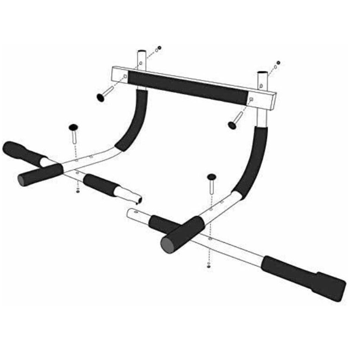 Miniatura Barra Fixa Paralela De Porta Exercícios Academia Musculação
