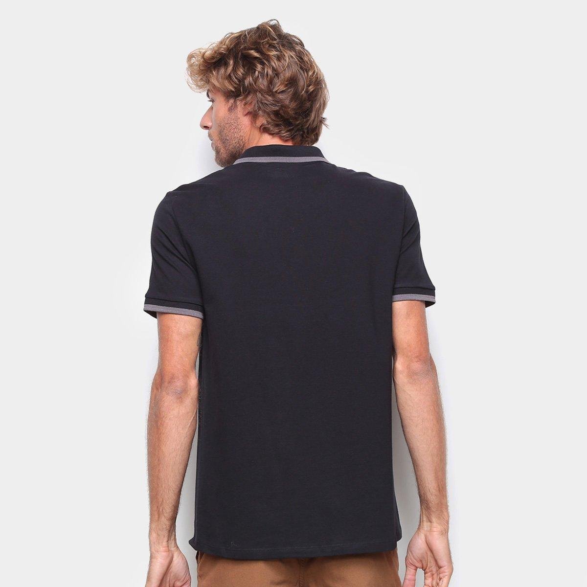 Miniatura Camisa Polo Hering Masculina Preto - EGG