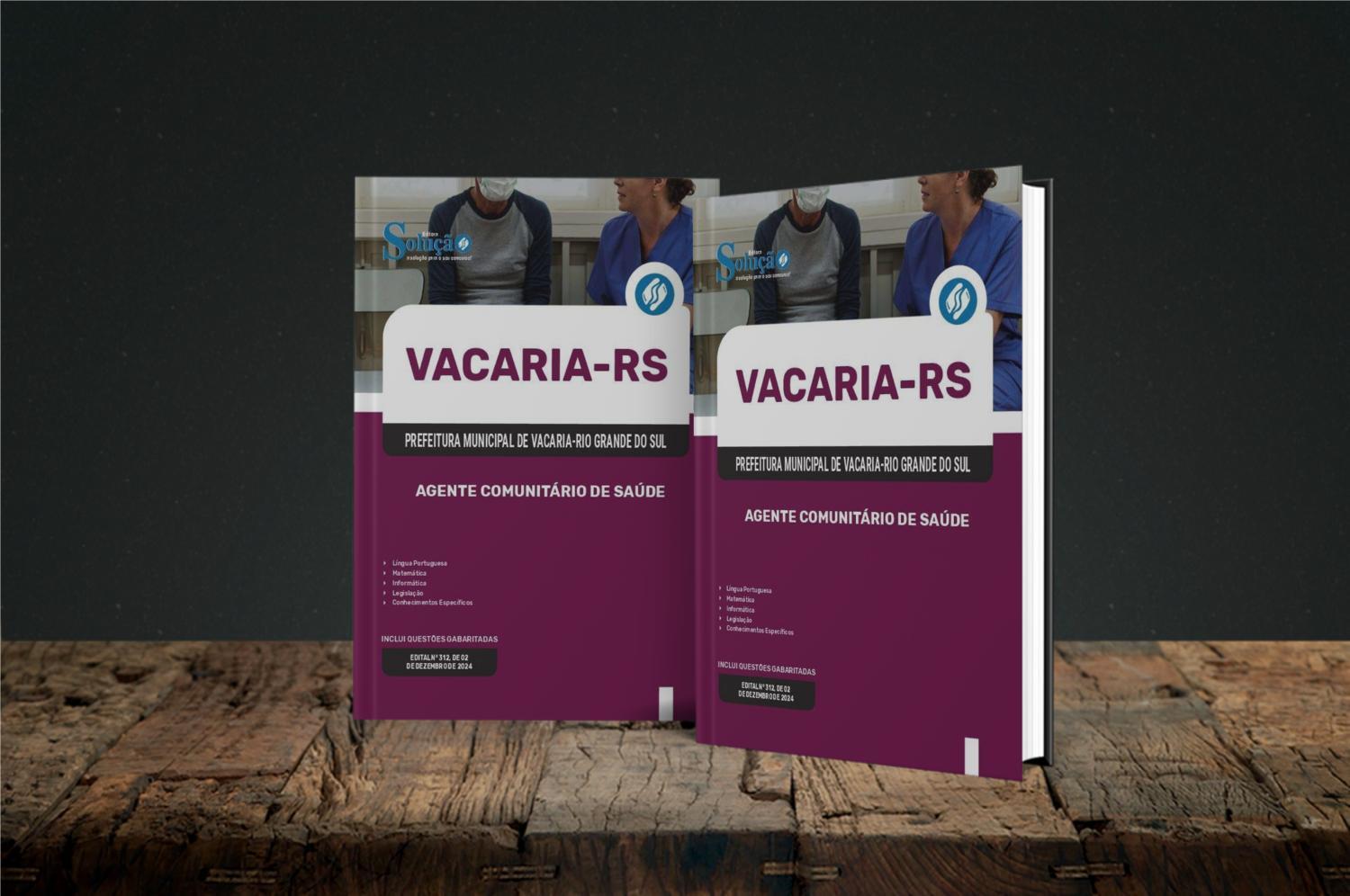 Miniatura Apostila Prefeitura Vacaria Rs 2025 Agente Comunitário Saúde