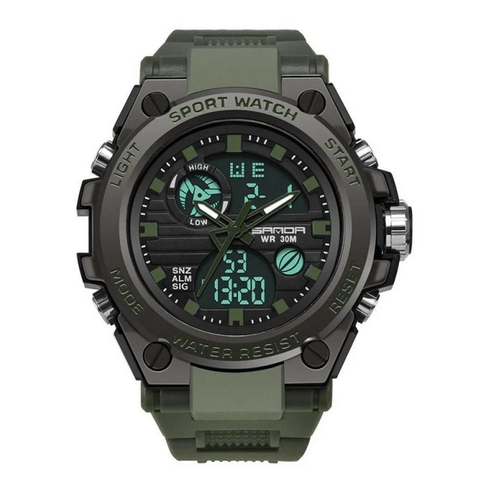 Miniatura Relógio Masculino Esportivo Sanda Modelo 739 Estilo Militar