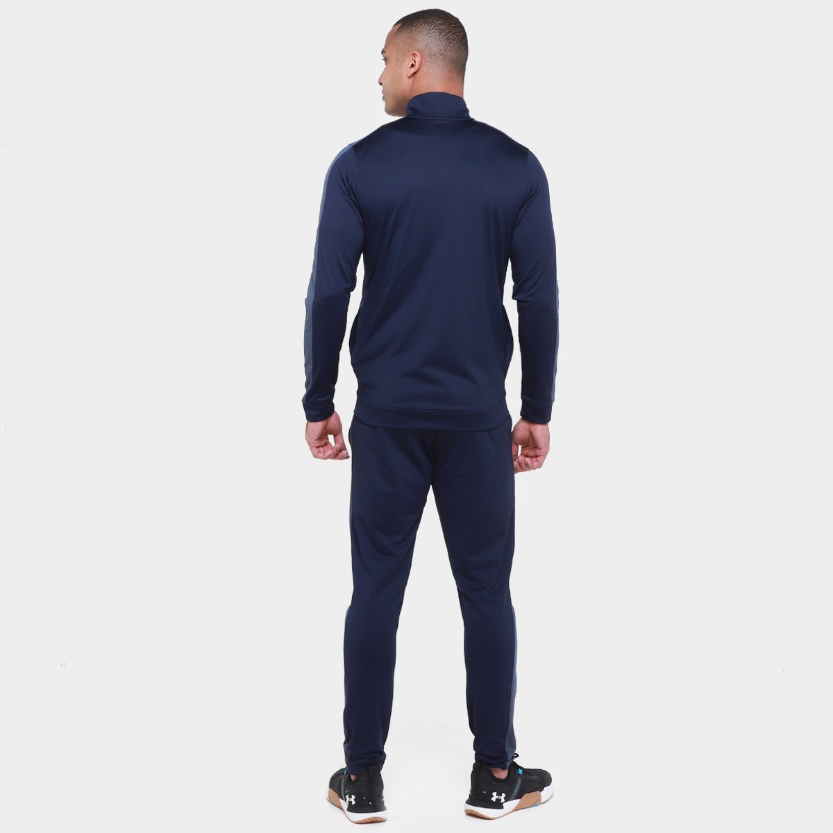 Miniatura Agasalho Under Armour Knit Masculino Marinho+Cinza - G