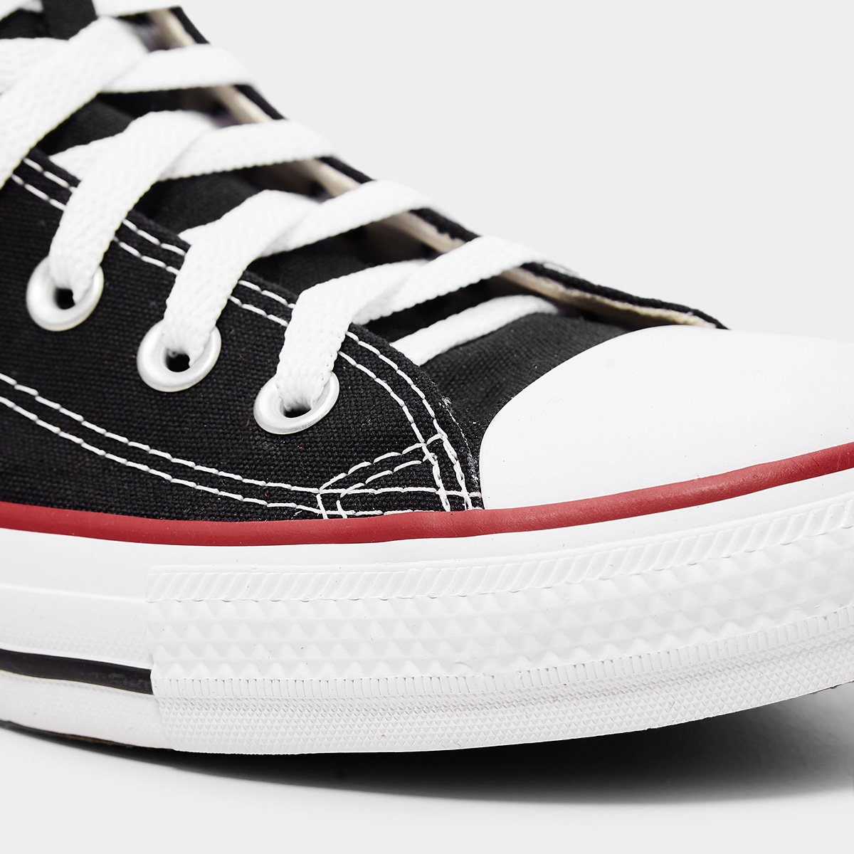 Tênis Converse All Star Chuck Taylor Cano Alto Preto+Vermelho - 39