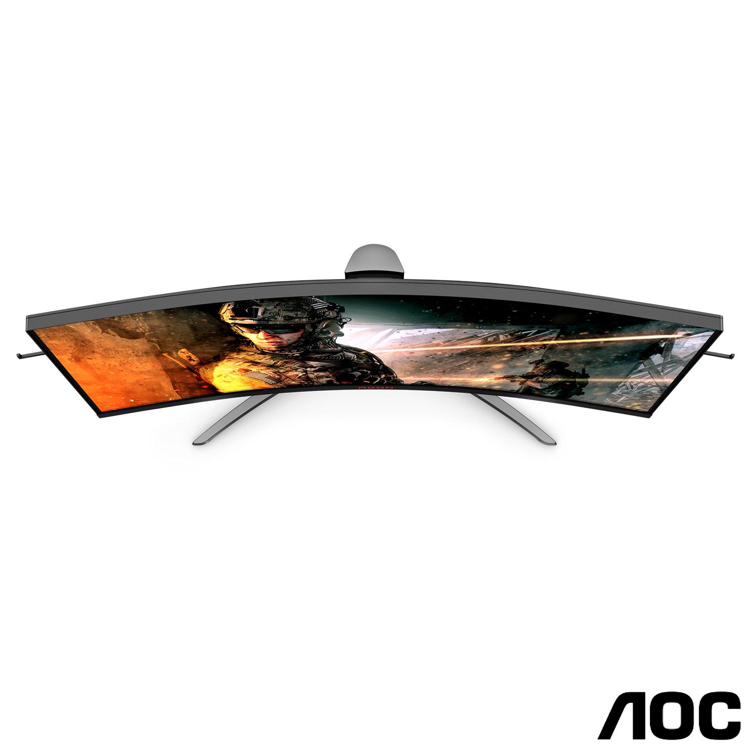 Monitor Gamer 31,5" AOC Agon Curved Widescreen LED de 165Hz e 1ms, Painel VA, FreeSync - AG323FCXE Bivolt