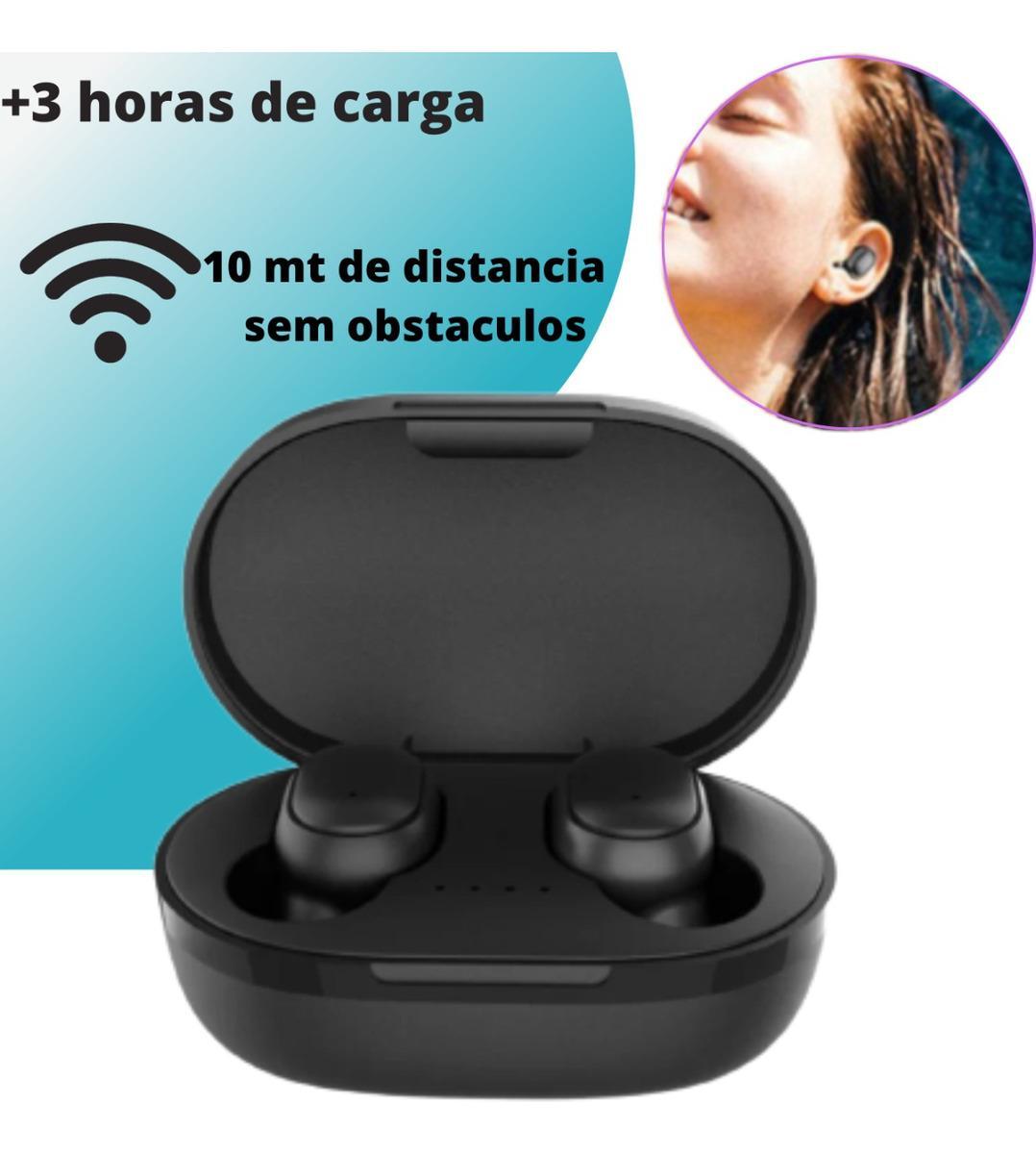 Miniatura Fone de Ouvido Bluetooth TWS 5.0 In-Ear Esportivo