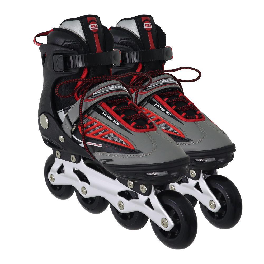 Miniatura Patins Rollers B Future Inline Bel Sports Vermelho - 36