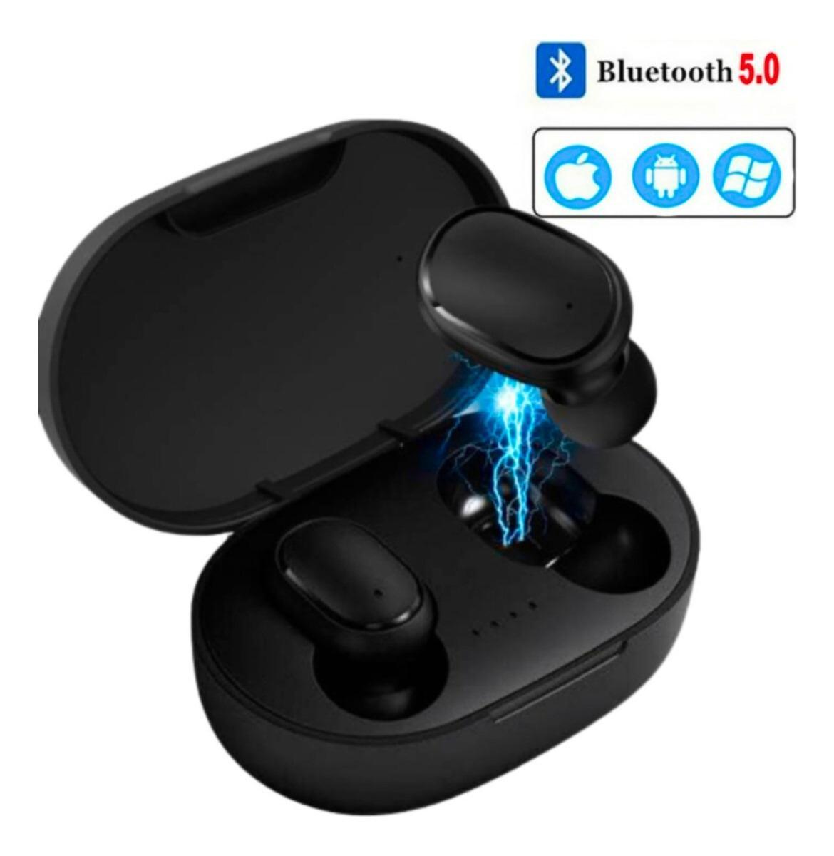 Miniatura Fone de Ouvido Bluetooth TWS 5.0 In-Ear Esportivo