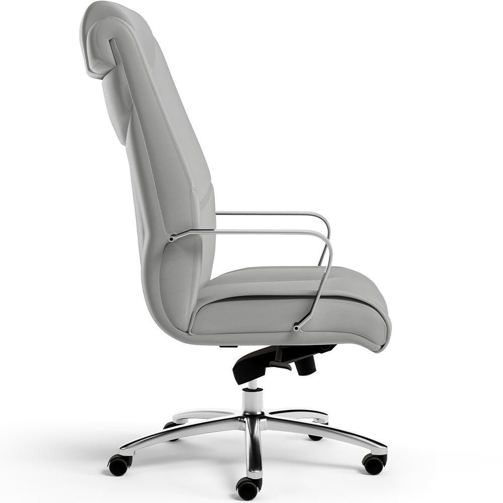 Miniatura Kit 2 Cadeiras De Escritório Presidente Cinza