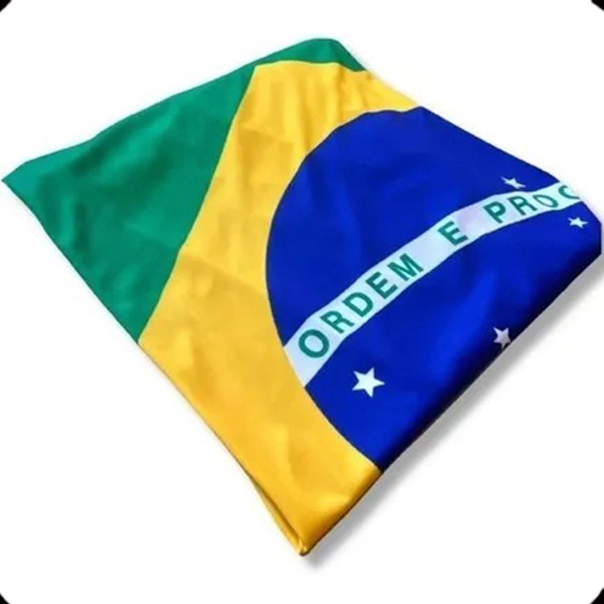Miniatura Par Capa Retrovisor Bandeira Brasil Pano Patria Copa Torcida