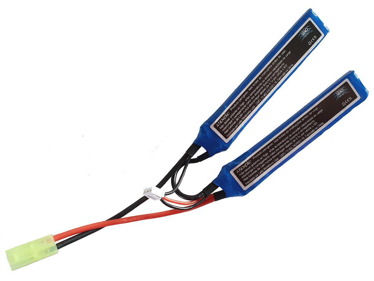 Miniatura Bateria Lipo 7.4V 1100 Mah 2 S 20 C Leão Modelismo