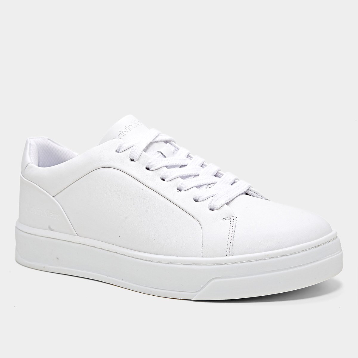 Miniatura Tênis Couro Calvin Klein Feminino Branco - 34