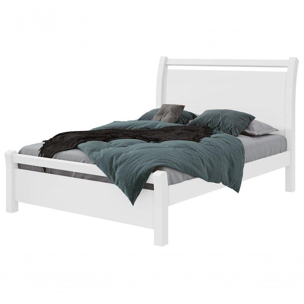 Miniatura Cama Casal Reali - Lopas Branco