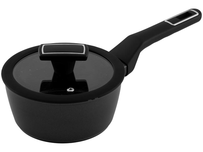 Miniatura Jogo de Panelas Brinox Revestimento Cerâmico Preto 5 Peças Carbon Ceramic Life