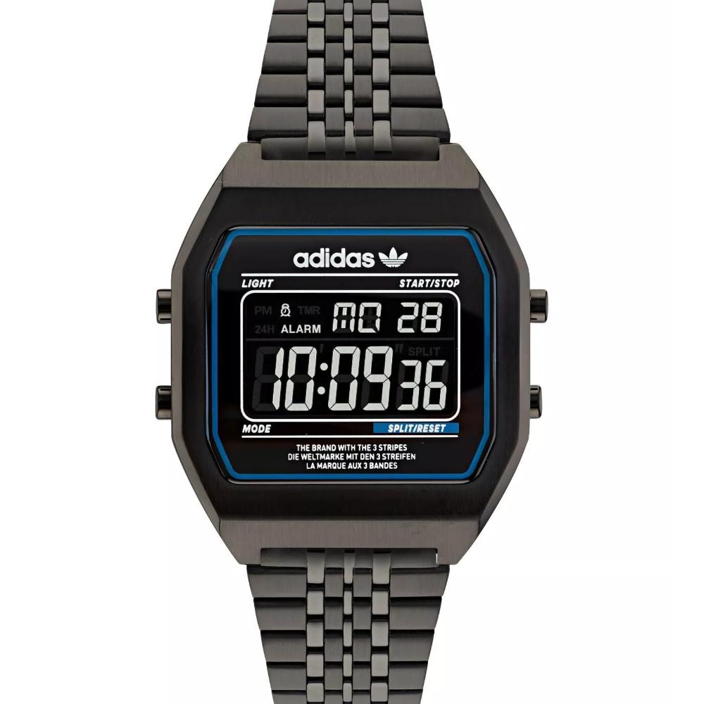 Miniatura Relógio Adidas Street Digital Two AOST22073M Preto