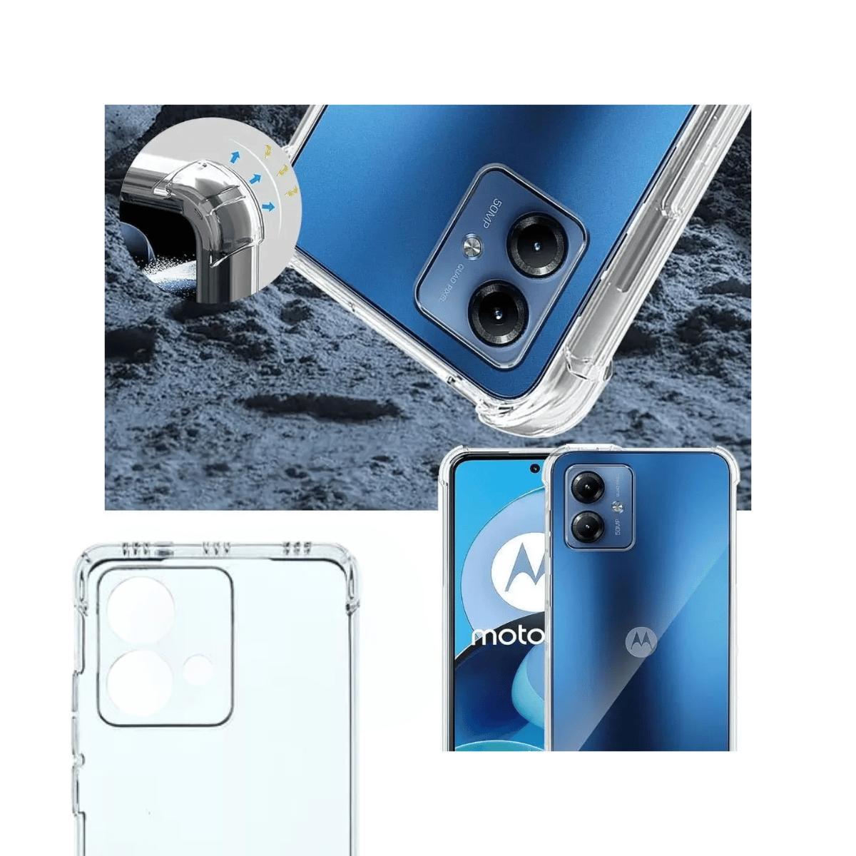 Capa Capinha Para Motorola Moto G85 Transparente Anti Queda