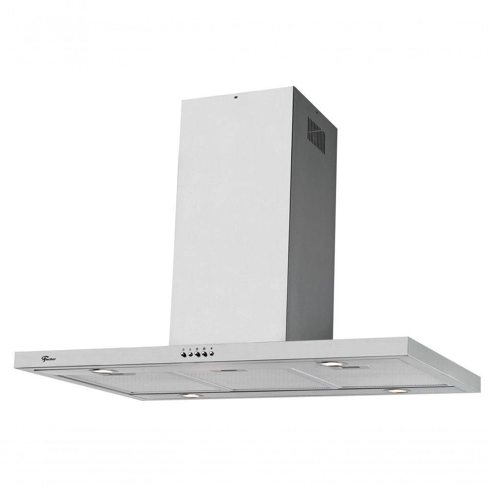 Miniatura Coifa De Ilha Fischer Tradition Line 90cm Inox 220V