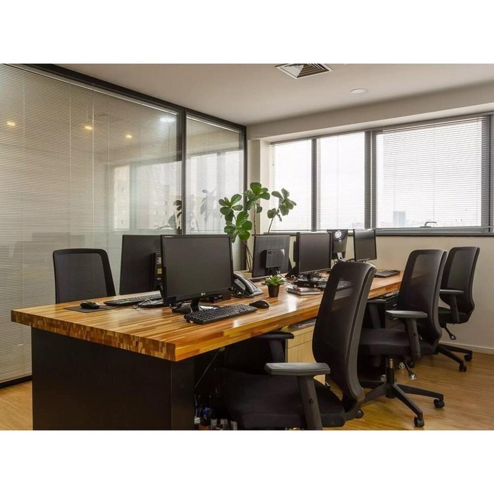Kit 2 Cadeiras para Escritório Diretor Giratória Shanghai com Nr17 Preto