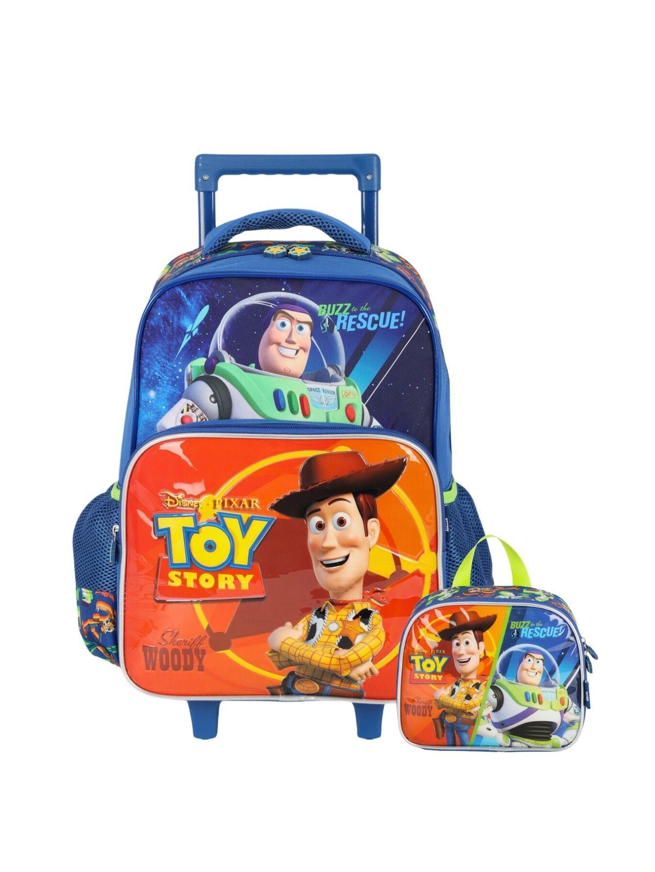 Miniatura Kit Escolar Mochila De Rodas+Lancheira Toy Story - Verde