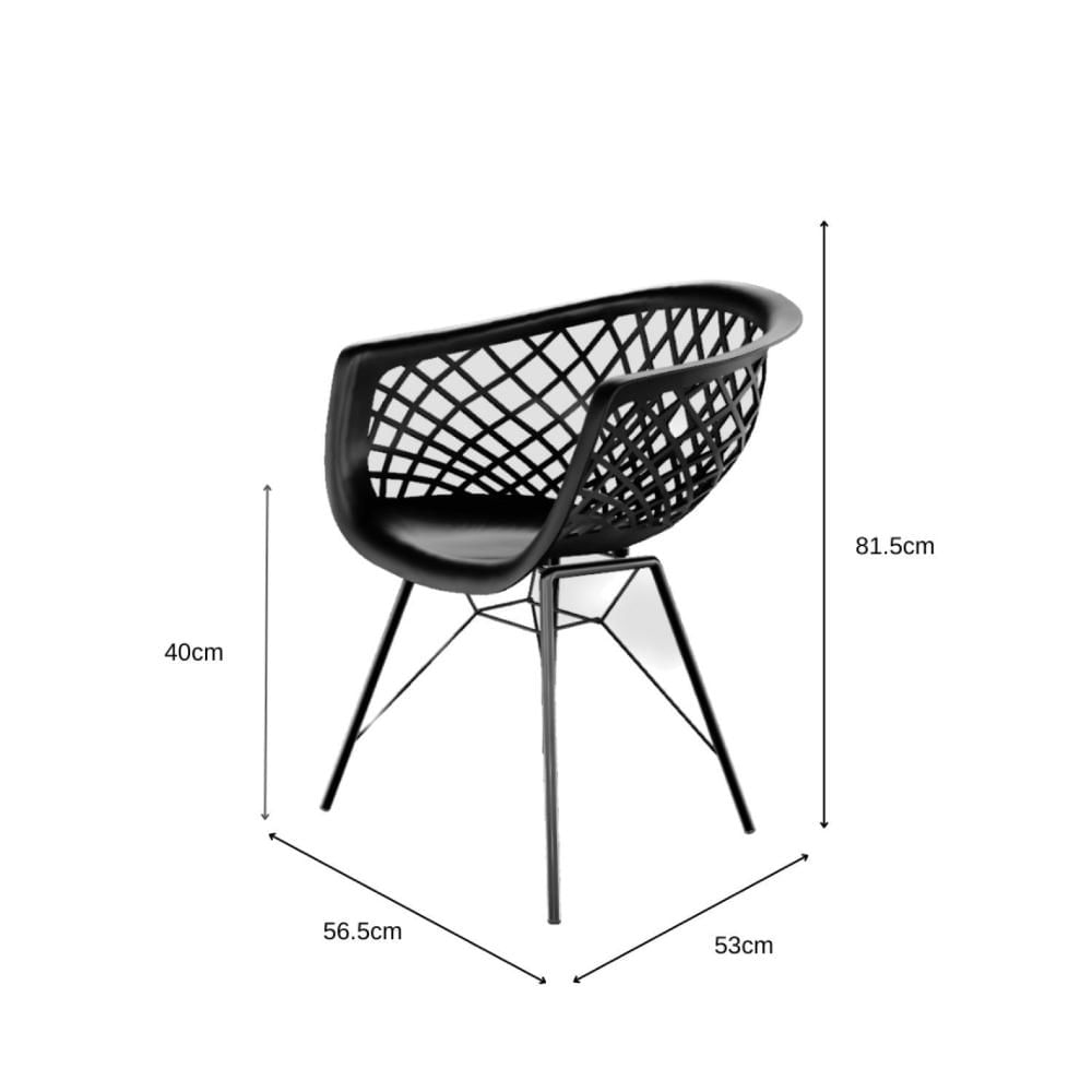 Miniatura Cadeira Web Steel Preto