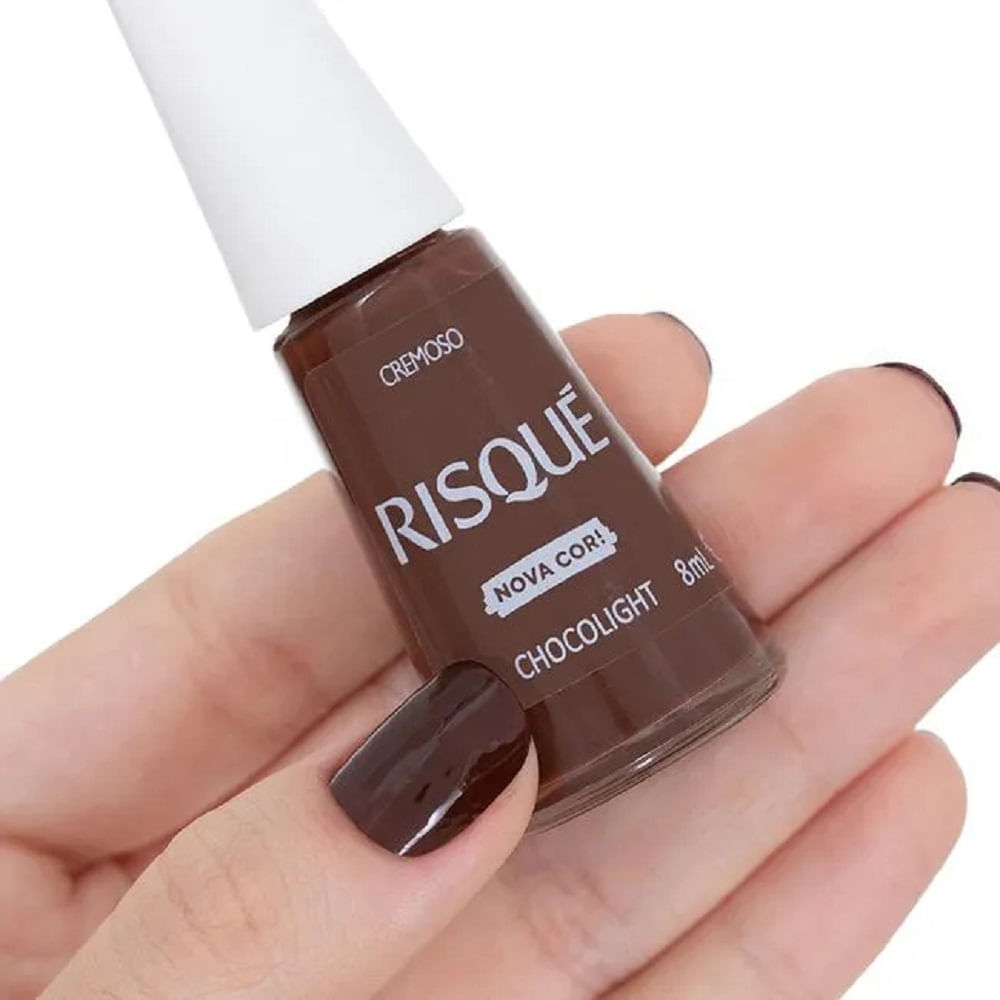 Miniatura Esmalte Risqué Regular Chocoligth Cremoso 8ml