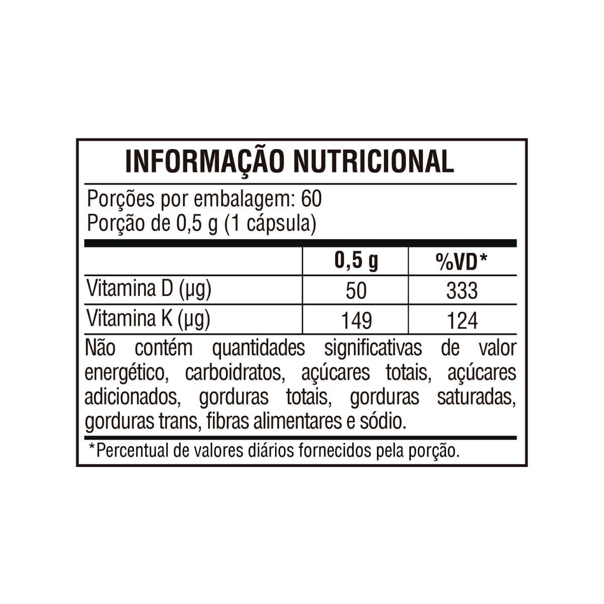Miniatura Vitamina D3 + Vitamina K2 St Nutrition 60 Caps